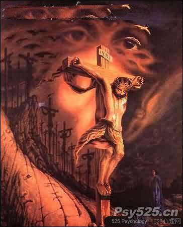 不相信你能数清有几张脸_双关图_心理图库_心理学图_525心理网